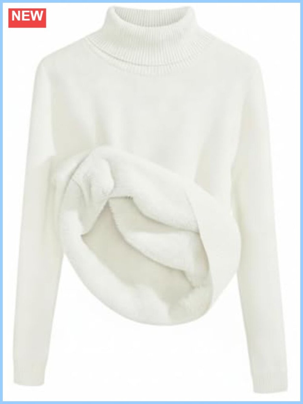 Women's Turtleneck Wool Sweater Long Sleeve Pullover Knit Top